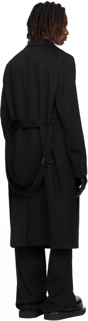Rick Owens Black Temple Drella Trench Coat (2)